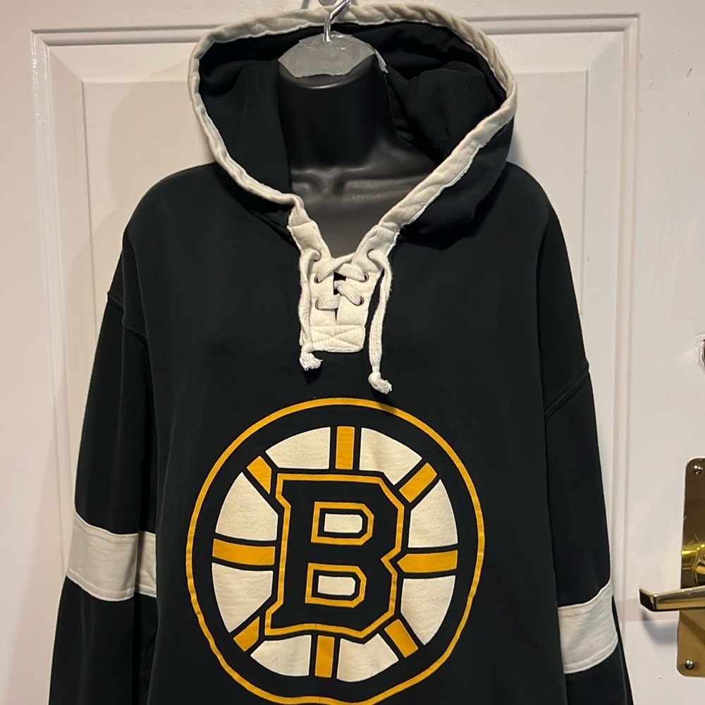 NHL 🥅 🏒 2010 BOSTON BRUIN SEGUIN #19 LACE-UP HOODED HOCKEY SWEATSHIRT Men’s XL